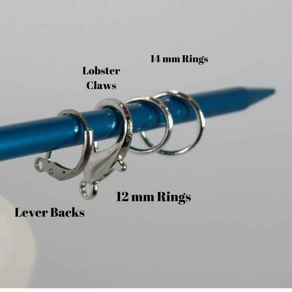 Cat Stitch Markers for Knitting or Crochet Silver Toned Kitty Knitting Tools - Picture 7 of 7